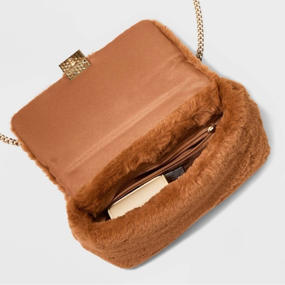 NWT Sophie Fuzzy Crossbody Handbag from A New Day - Picture 7 of 16